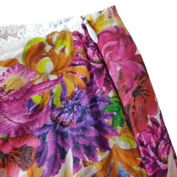 Cecilia Prado Maxi Peasant Skirt Size Small Floral Crochet Tiered Beachy Boho - Picture 10 of 12